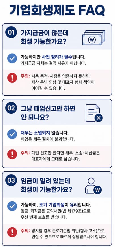 기업회생제도 진행 시 법률 검토가 필요한 이유
