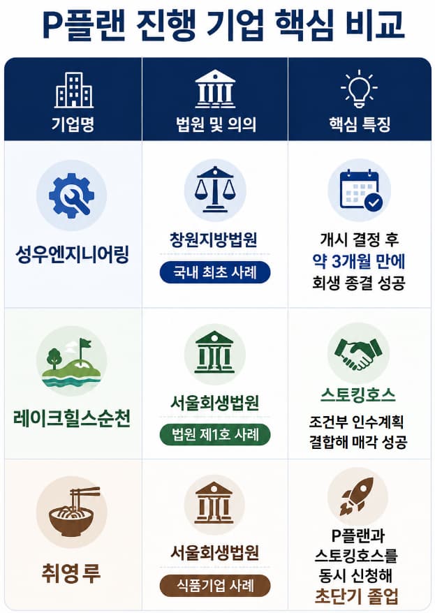 P플랜·사전회생계획 | 한국형 P플랜·사전회생계획과의 비교 및 적용