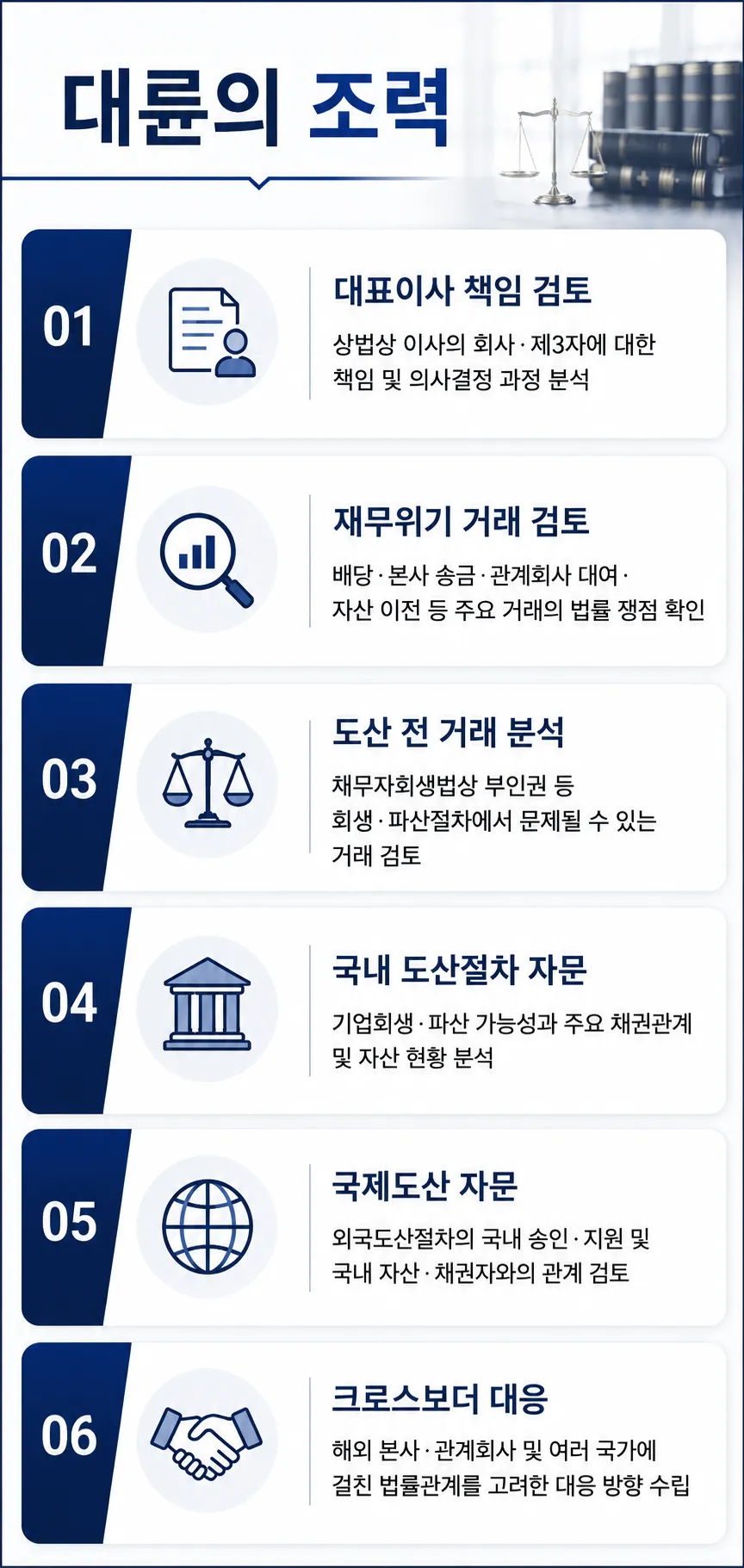 외국 법인 대표이사 책임 및 도산 자문 대륜 조력