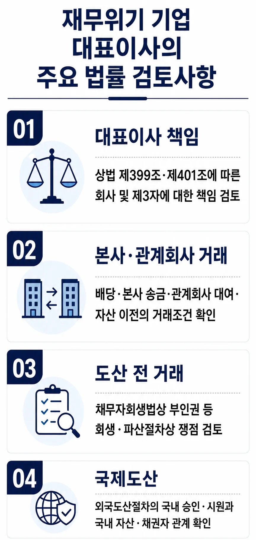 외국 법인 대표이사 책임 및 도산 자문 법적 쟁점